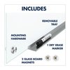 Quartet Brilliance Glass Dry-Erase Boards, 36 x 24, White Surface G23624W